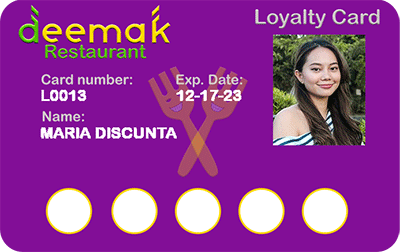 Deemak Loyalty Card
